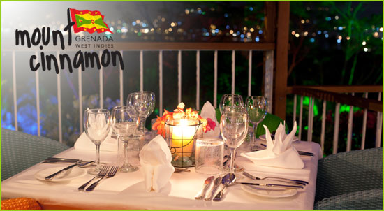 Dining at Mt Cinnamon Resort Grenada